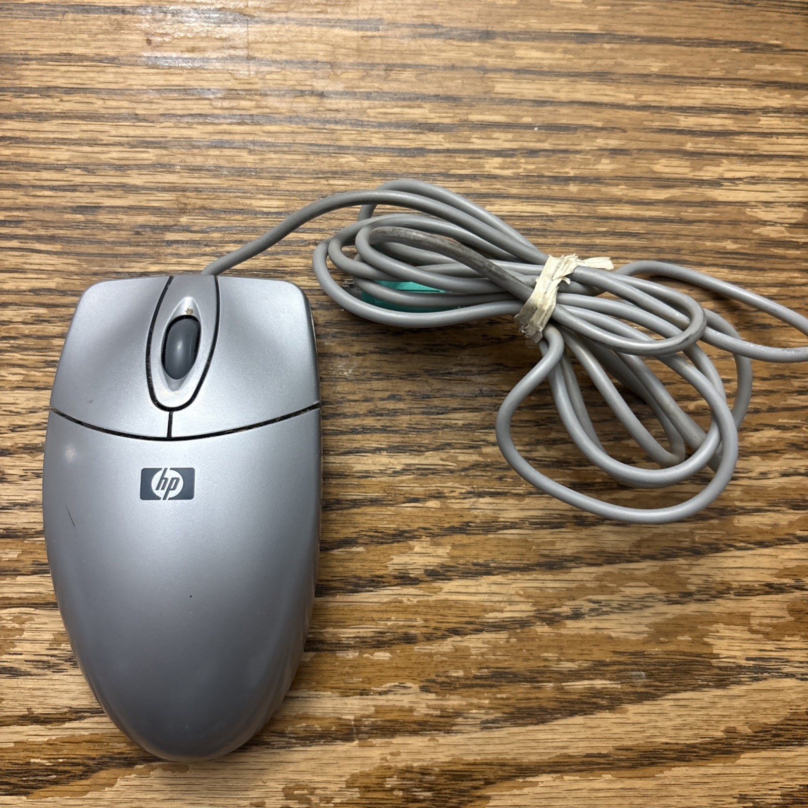 Vintage HP M-S48a PS/2 Mouse Mechanical C4736-60101 Hewlett Packard Scroll Wheel