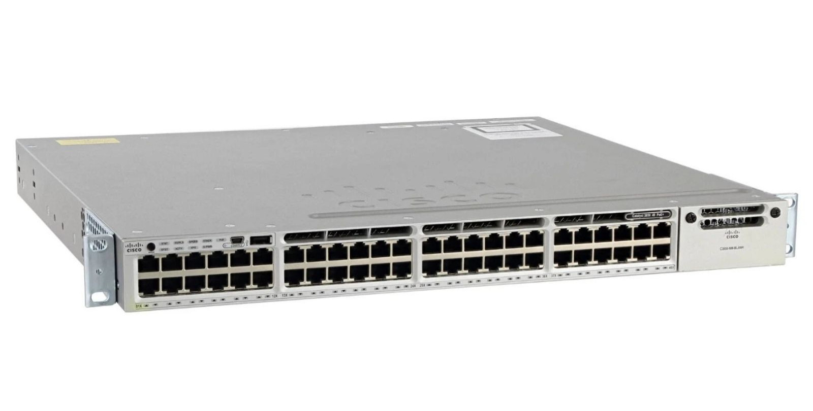 Cisco WS-C3850-48U-S  48 Port Gigabit Ethernet UPOE Switch w 1/ PWR-C1-1100WAC