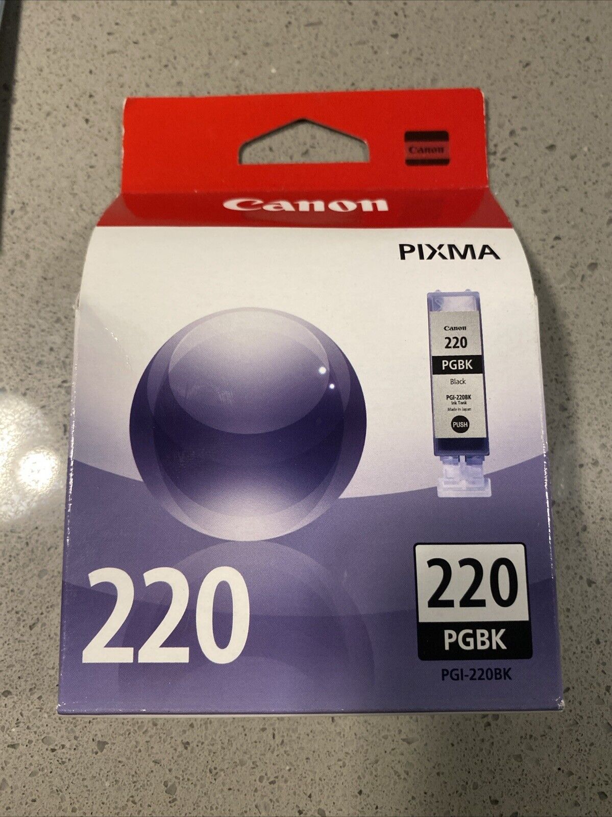 Genuine Canon Pixma PGBK 220 Black Ink OEM New Sealed