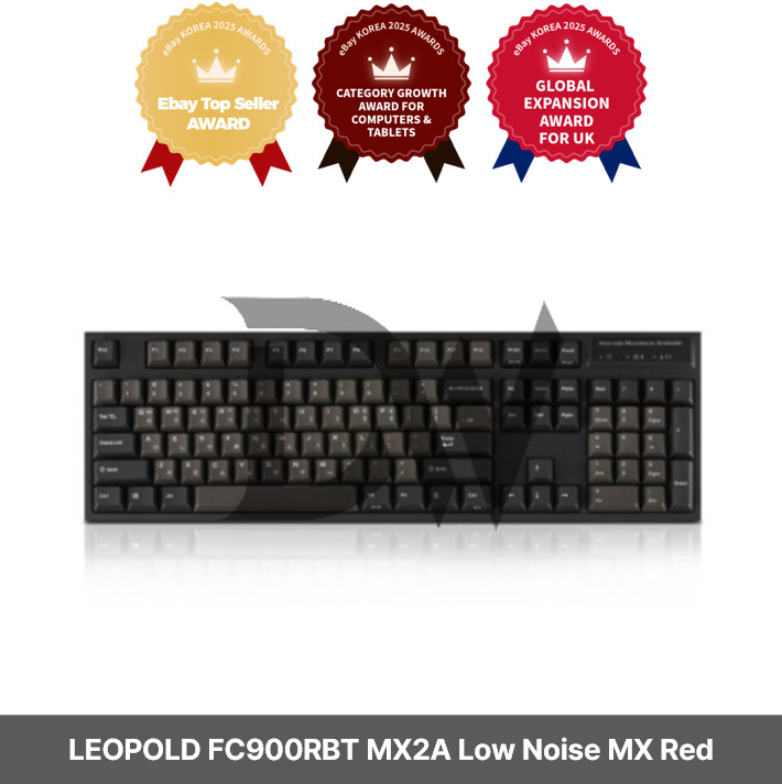 [LEOPOLD] FC900RBT MX2A Graphite White Korean Language Low Noise MX Red