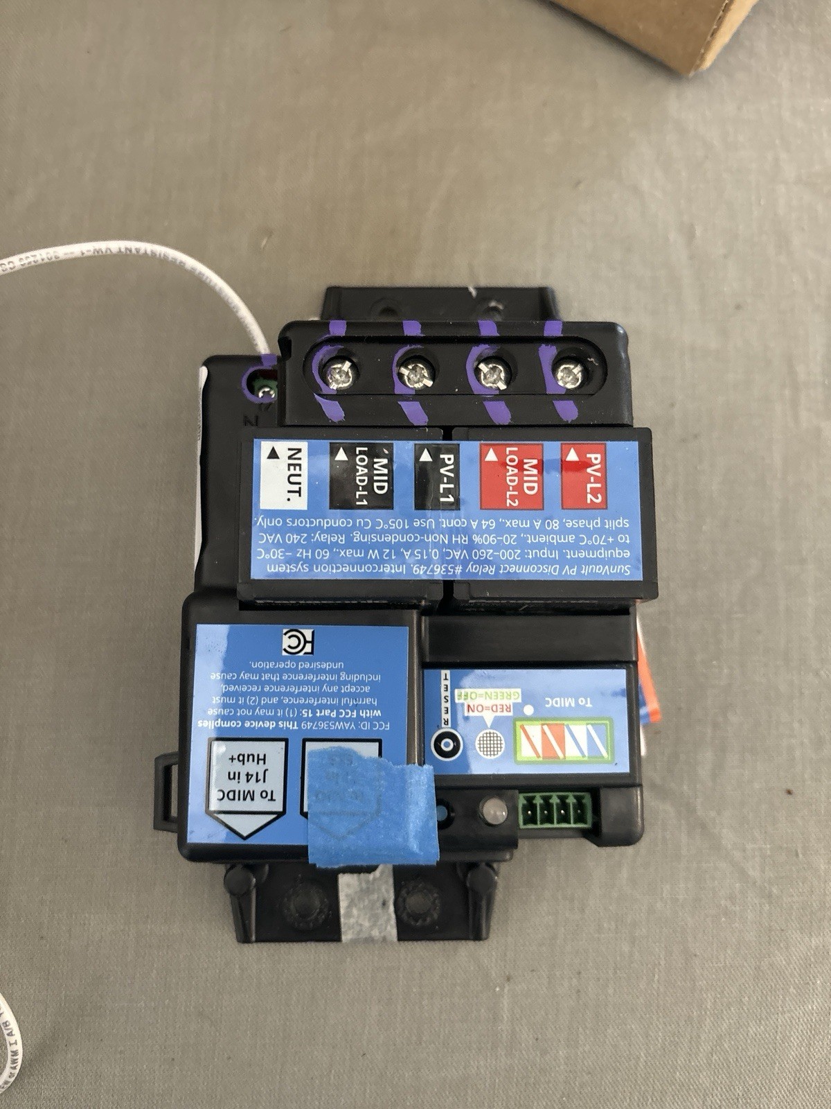 Sunpower Sun Vault Hub Plus PVDR New