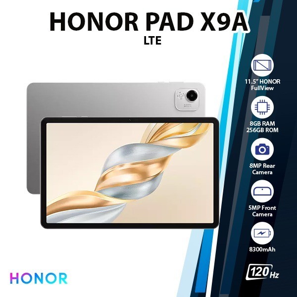 (WiFi+4G) HONOR Pad X9a Android PC Tablet (8GB+256GB/LTE/Octa Core/Bluetooth)