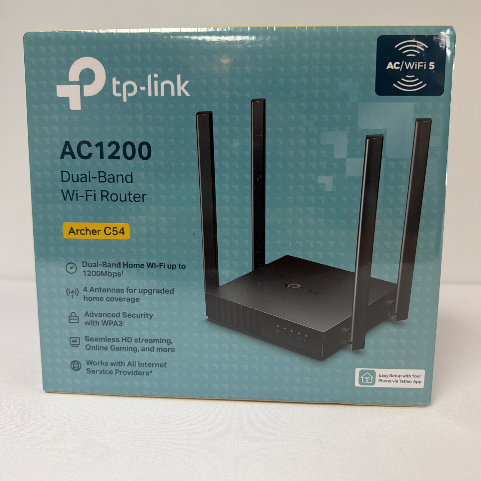 TP-Link Archer C54 AC1200 Dual-Band Wi-Fi Router MU-MIMO WPA3 New Sealed NIB