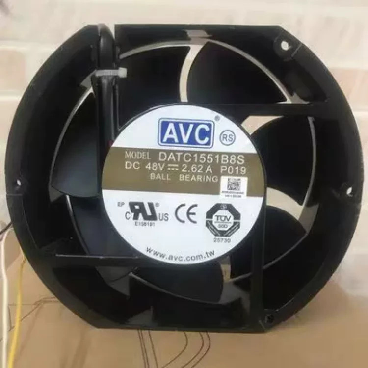 1PCS AVC DATC1551B8S 48V 2.62A High-Airflow Ventilation and Cooling Exhaust Fan