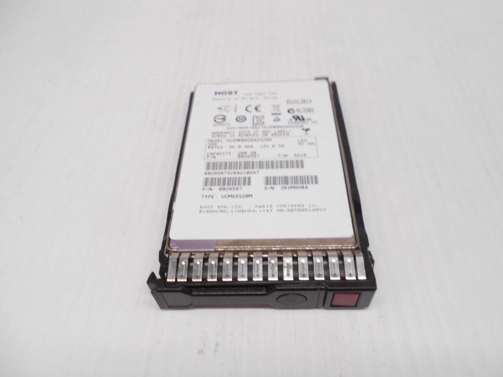 200GB SSD SAS 2.5" 12G Server Hard Drive HP DL360 DL380 DL385 G8 G9 G10