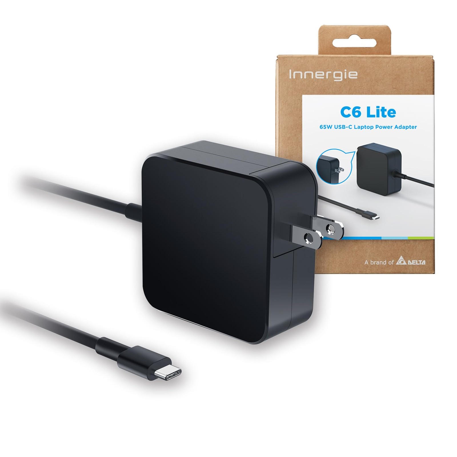 Innergie 65C 65W USB C Laptop Charger, Universal Type C Power Adapter MacBook