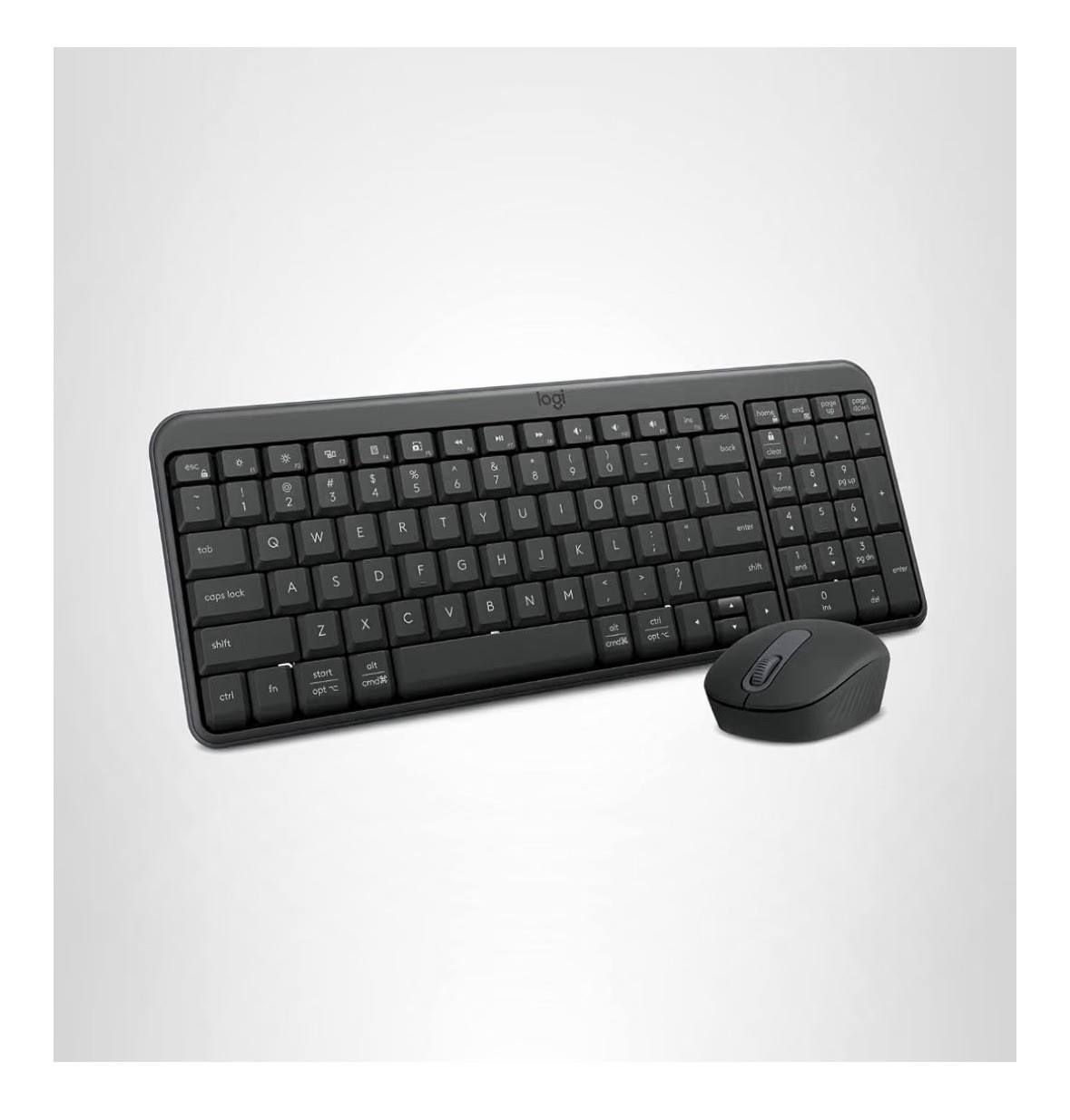 Logitech MK250 Black Compact Bluetooth Wireless Mouse and Keyboard Combo Battery