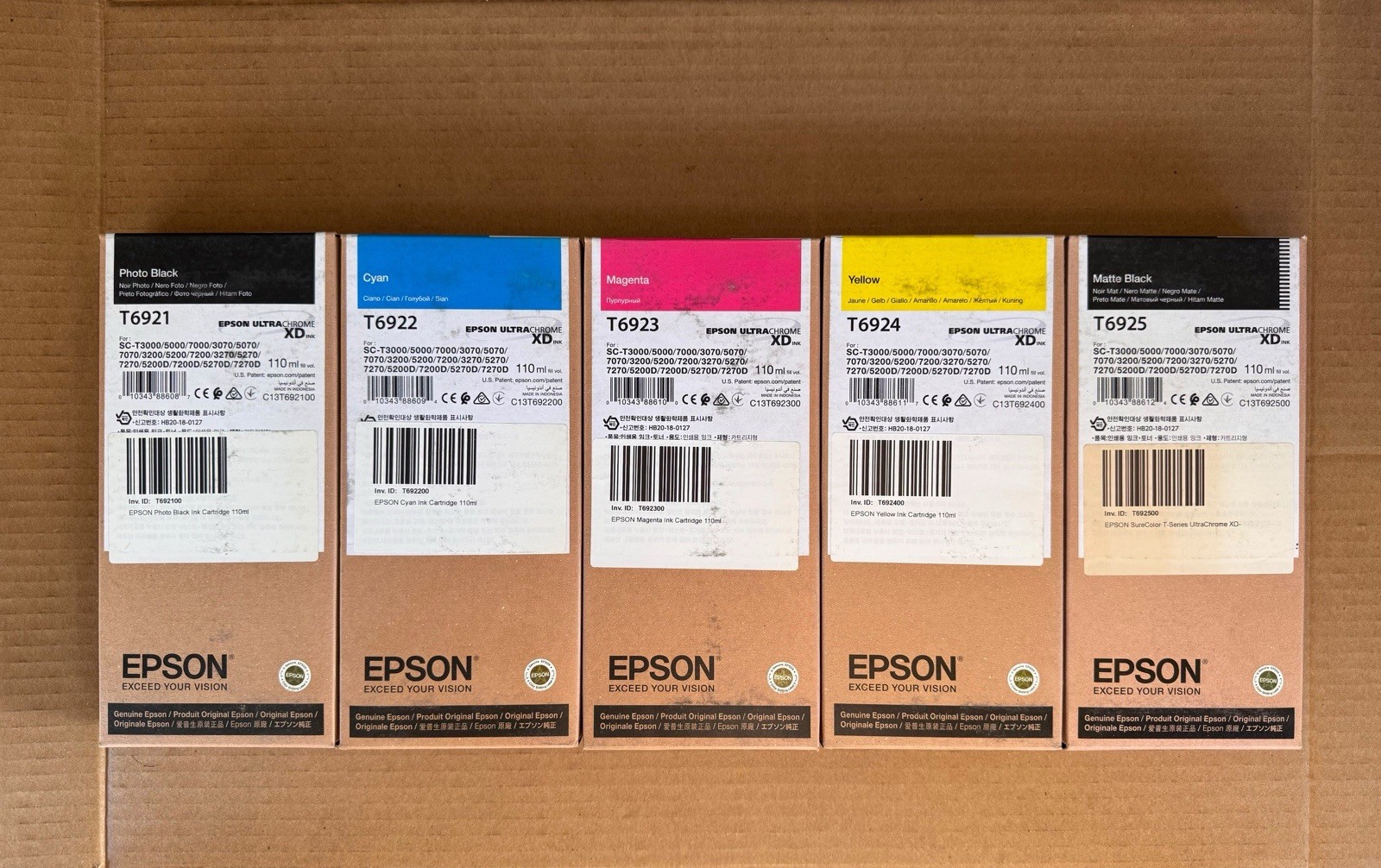 2024 Epson ink cartridges T6922 T6923, T6924 T6921 T6935 110ml