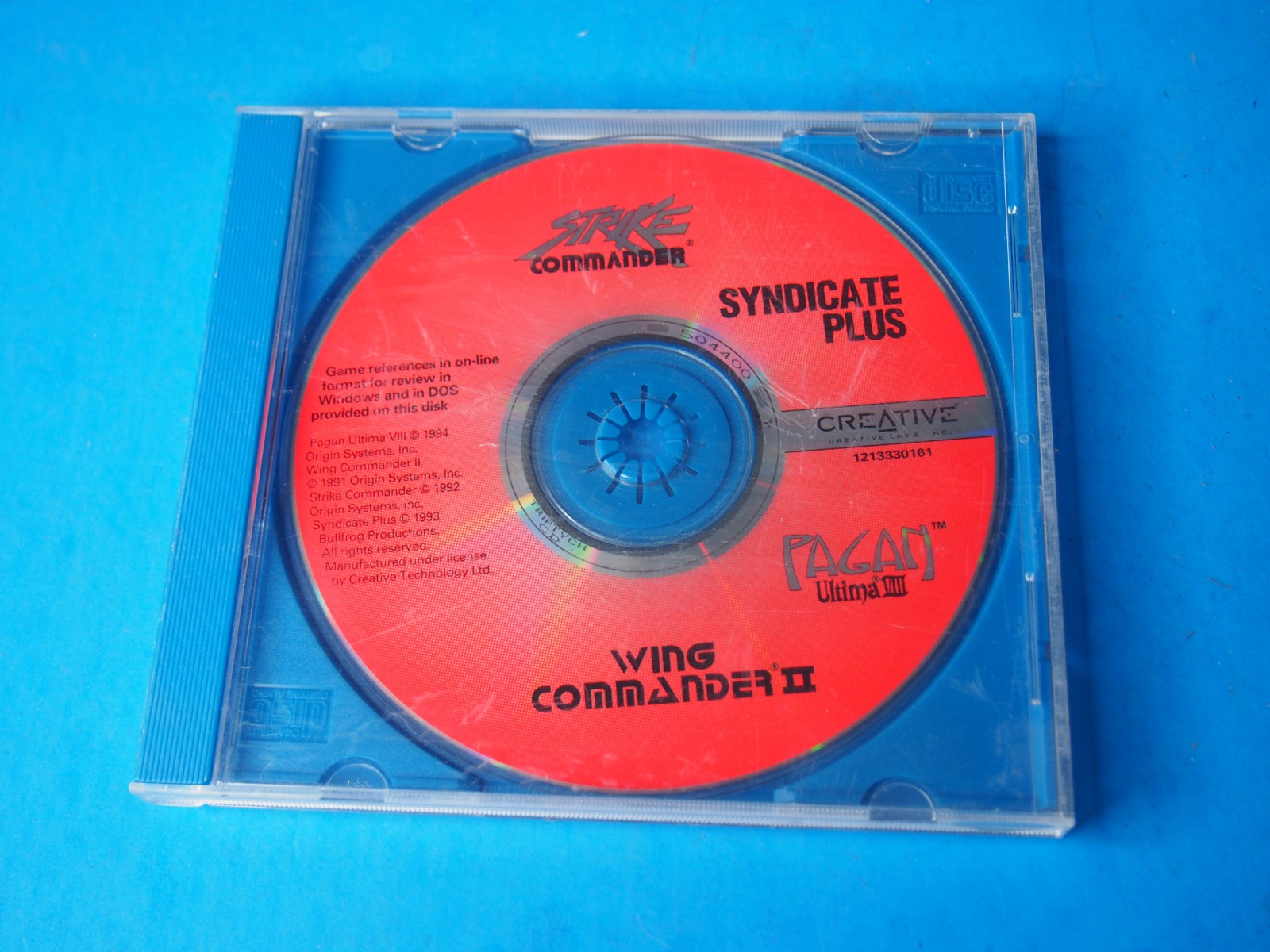 Origin IBM CD-Rom Classics Strike Commander / Wing Commander II