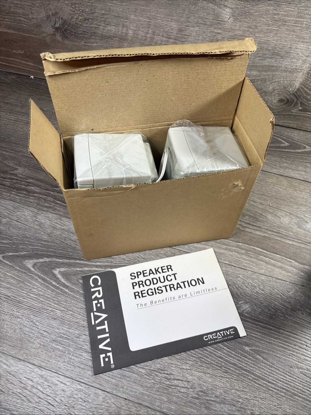 Vintage Creative Labs Sound Blaster Computer Speakers CS46 NOS New In Box 90’s
