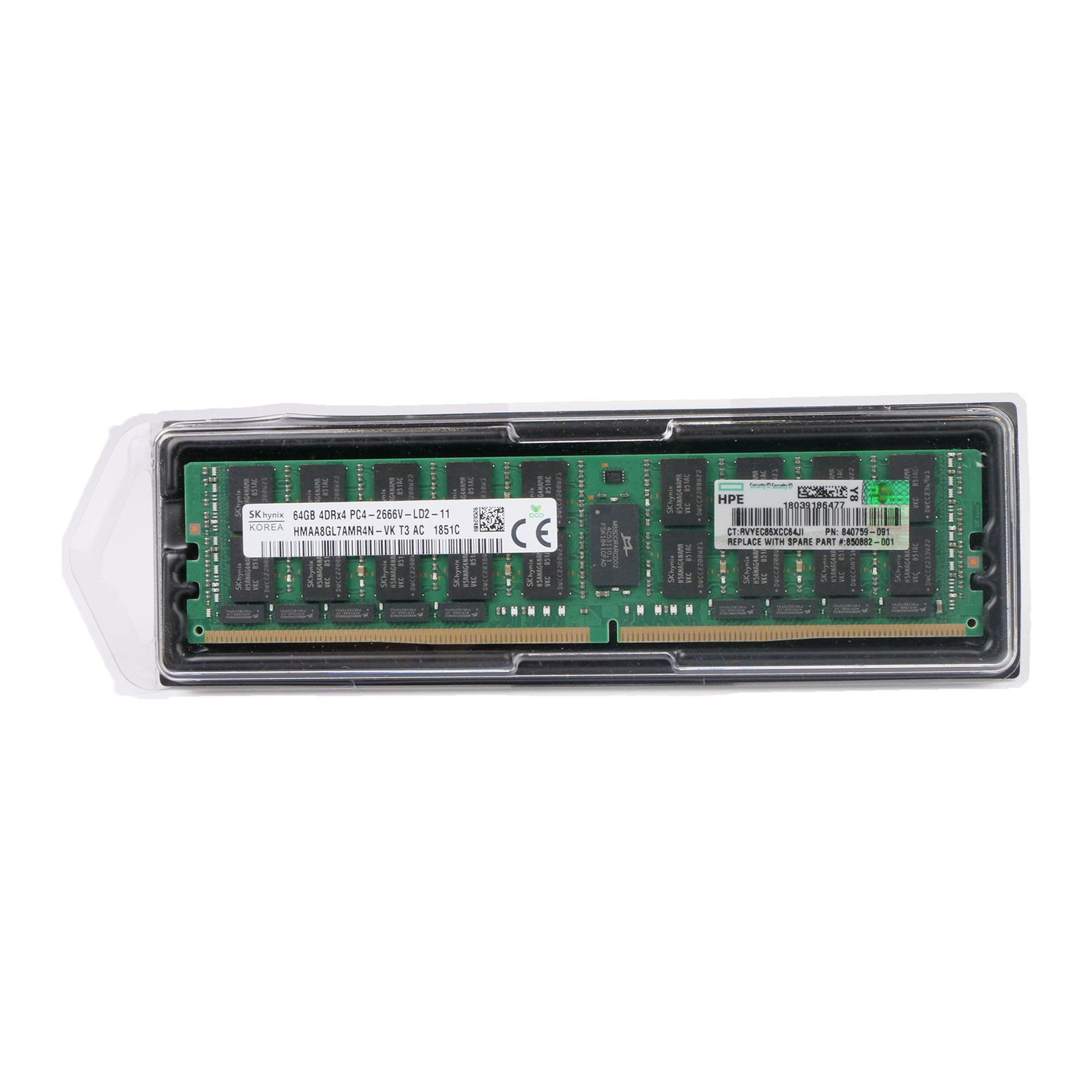 HP/SK Hynix 64GB DDR4 2666MHz HMAA8GL7AMR4N-VK 4DRx4 PC4-2666V ECC LRDIMM RAM