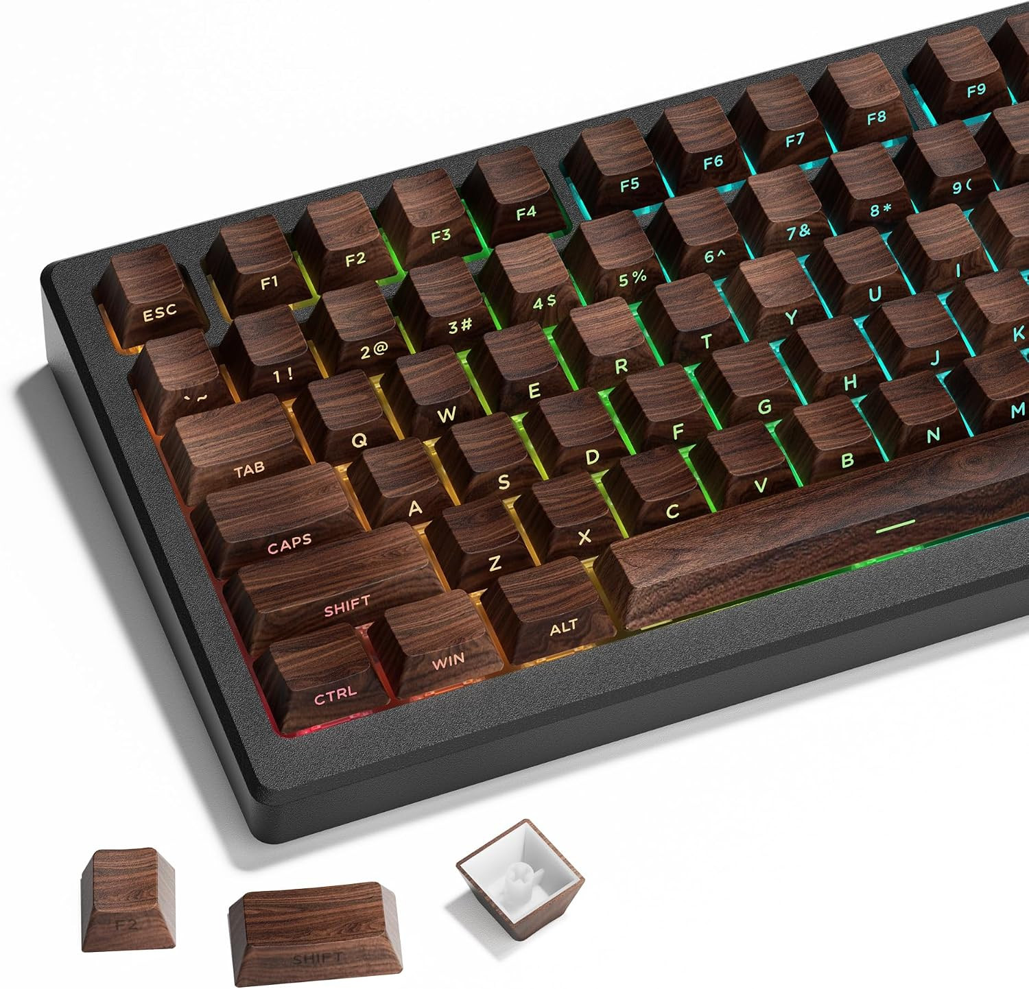 XVX PBT Keycaps - Side Print Shine through Custom Keycaps 60 65 75 100 Percent,