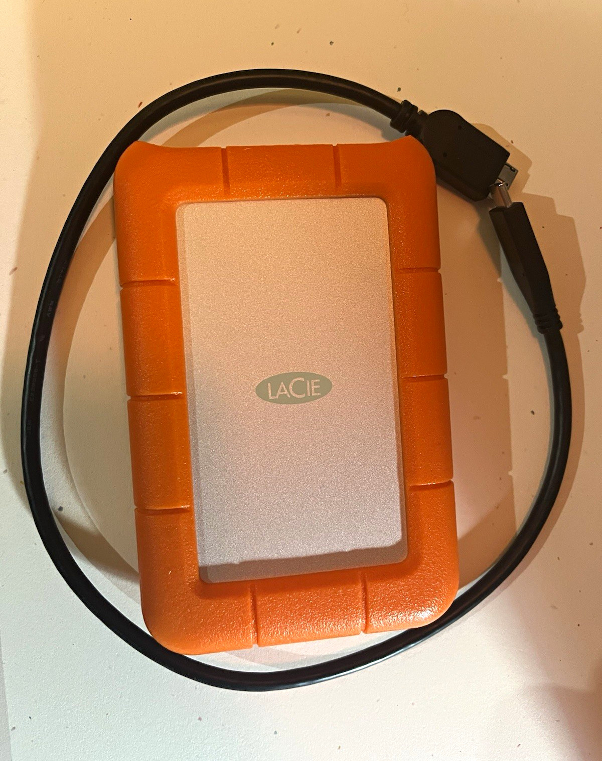 LaCie Rugged Mini 2TB Portable External HDD USB 3.0 Orange/Silver