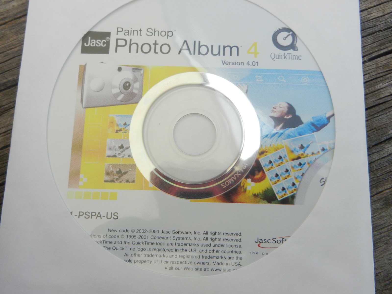 Jasc Paint Shop Photo Album 4 Dell Picture Studio Software CD-ROM Disc