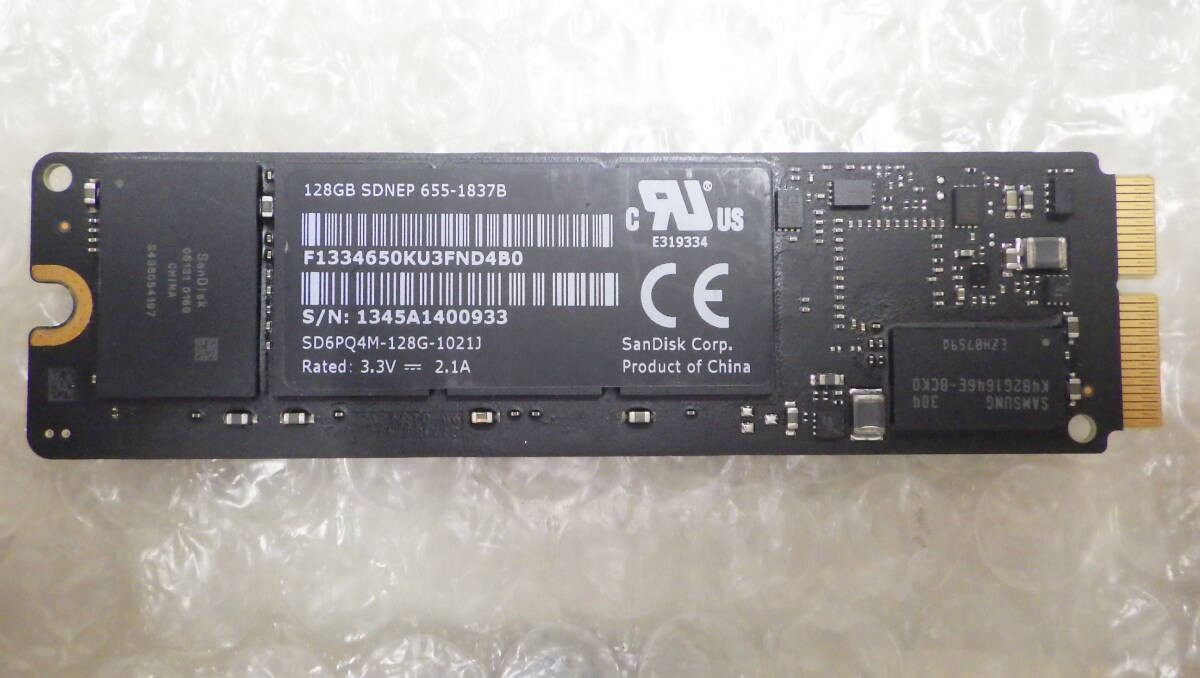New Arrival Apple Genuine SanDisk SSD SD6PQ4M-128G-1021J 128GB Used - Working