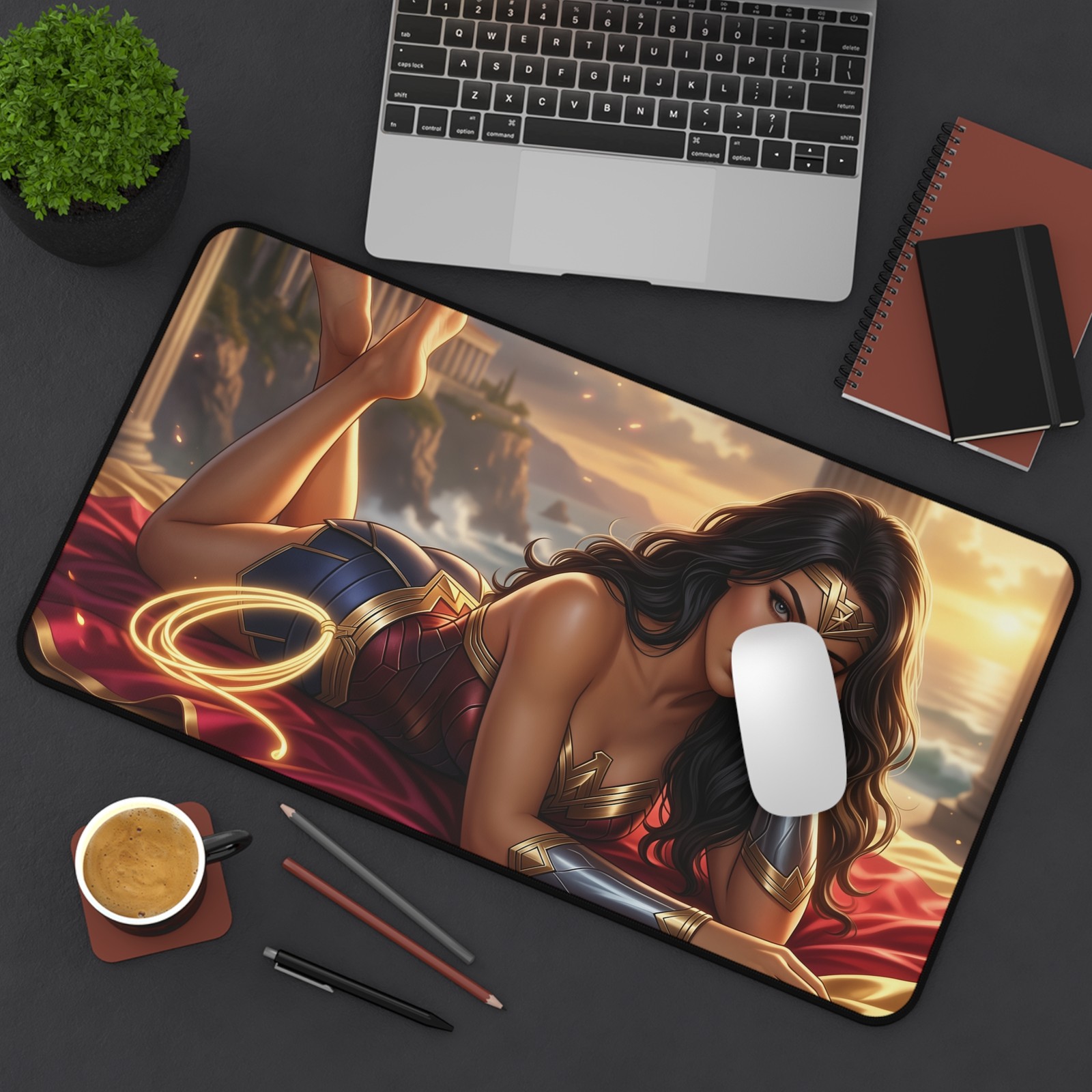DC Comics Mouse Pad, Wonder Woman Desk Mat, Gamer Gift
