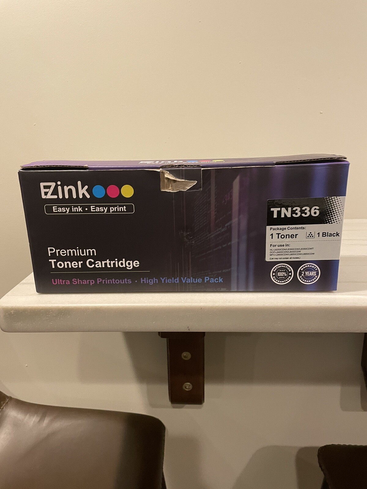 Ezink Premium Toner Cartridge TN336/Black, Sealed