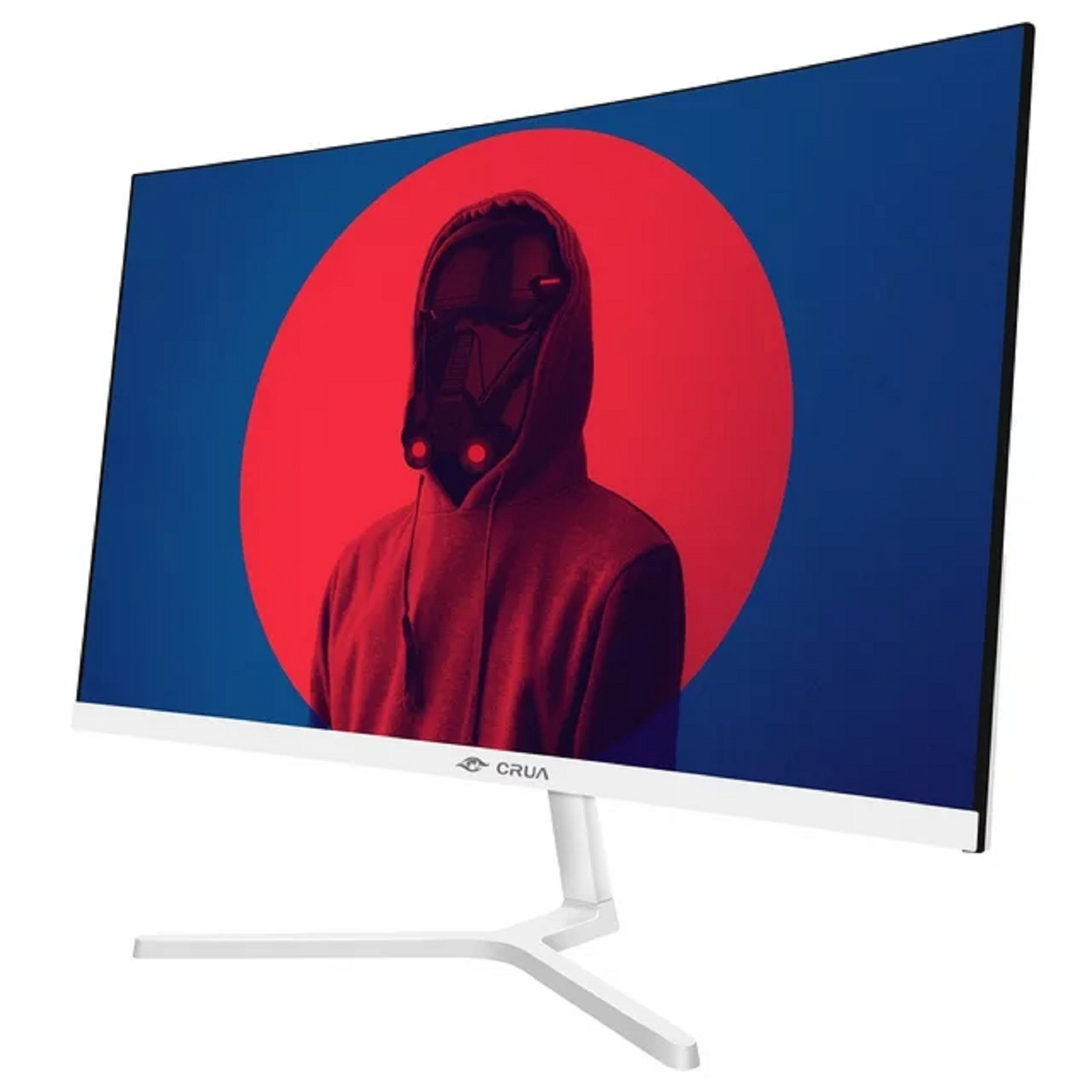 CRUA CR240QA 24" FHD 75Hz Curved Computer Monitor, White