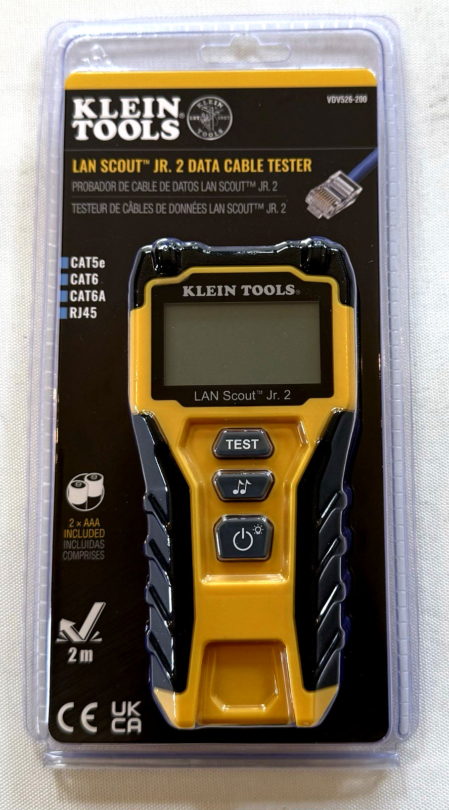 Klein Tools LAN Scout Jr. 2 Data Cable Tester VDV526-200