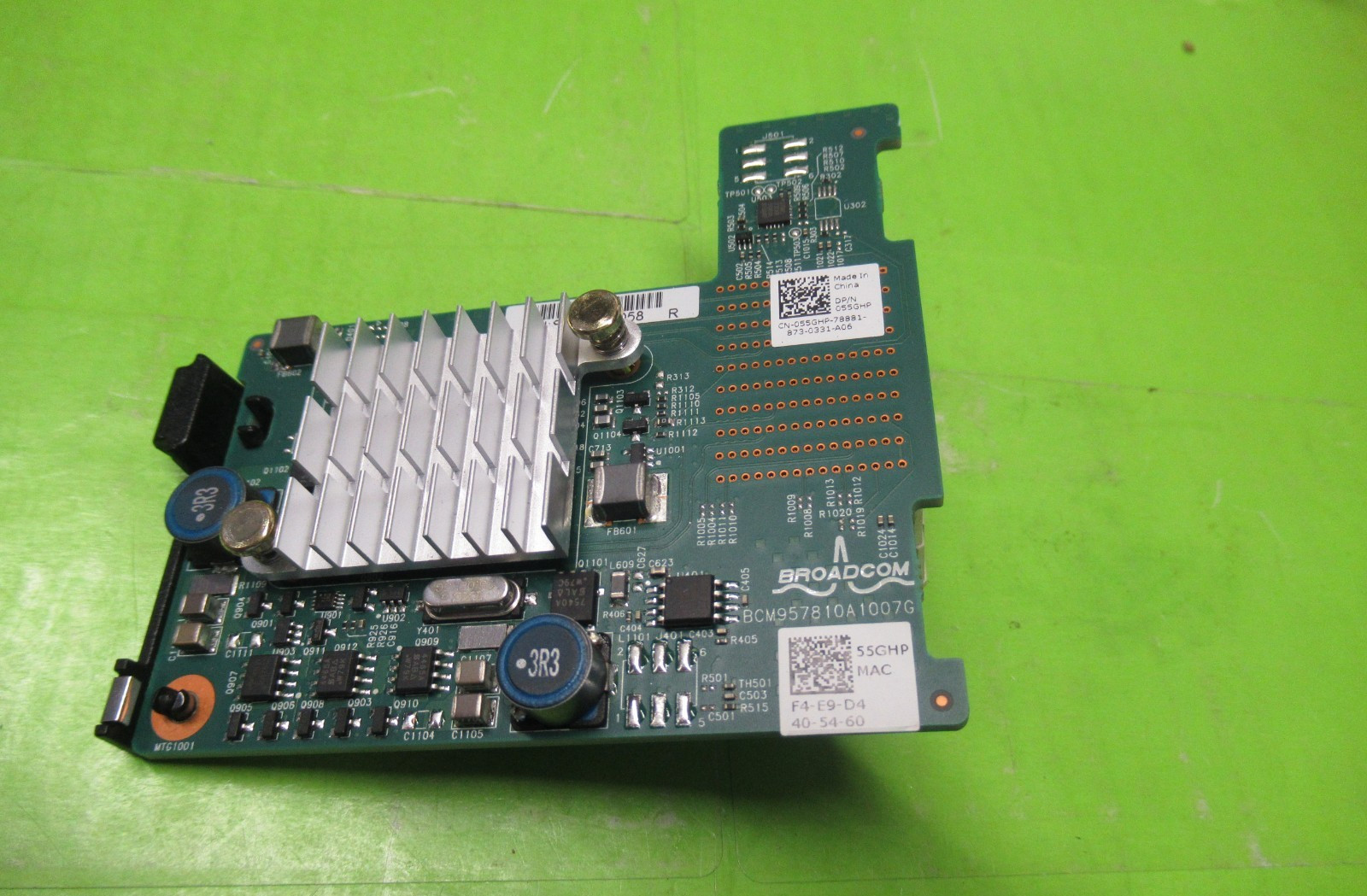 DELL 55GHP BROADCOM 57810S 2-PORT 10GBASE MEZZ CARD ADAPTER 055GHP