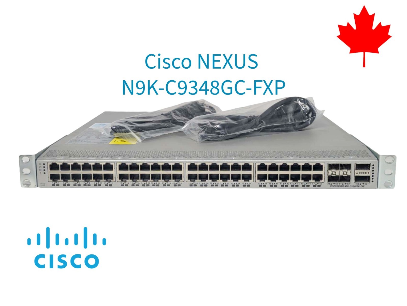Cisco N9K-C9348GC-FXP Switch 48x 1GB RJ-45 4x 25GB SFP28 2x 100GB