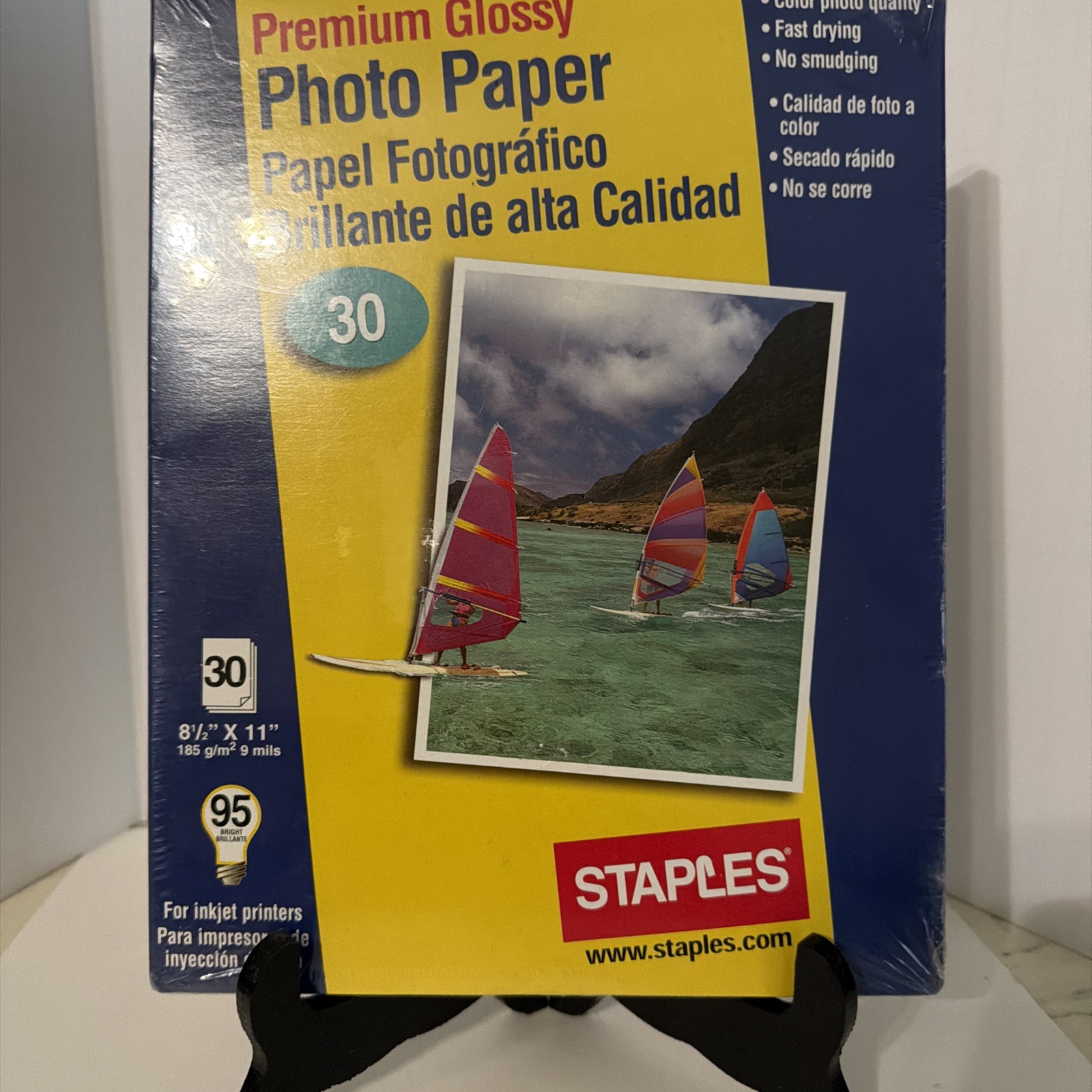 Staples Premium Glossy Photo Paper 8 1/2" x 11  New Sealed Inkjet Printers 2001