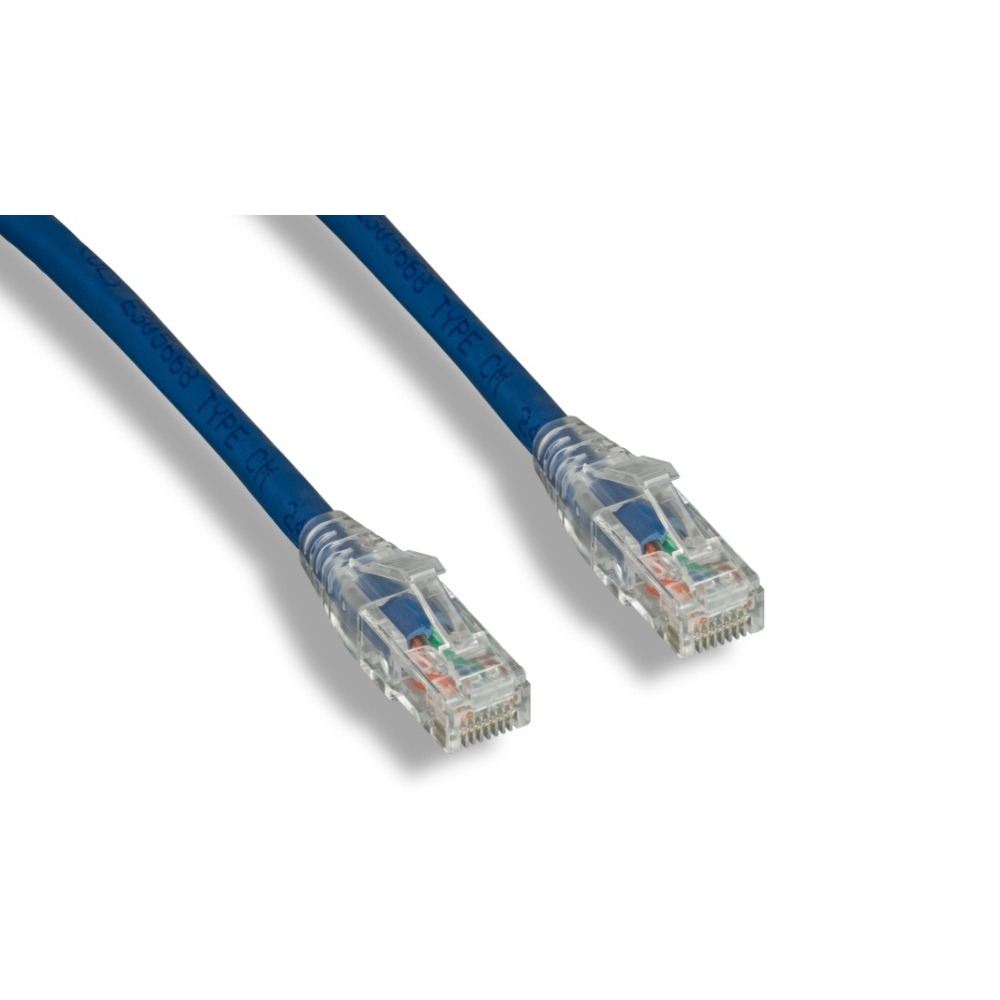 PTC Cat 6 UTP Patch Cable With Clear Boots Blue Color