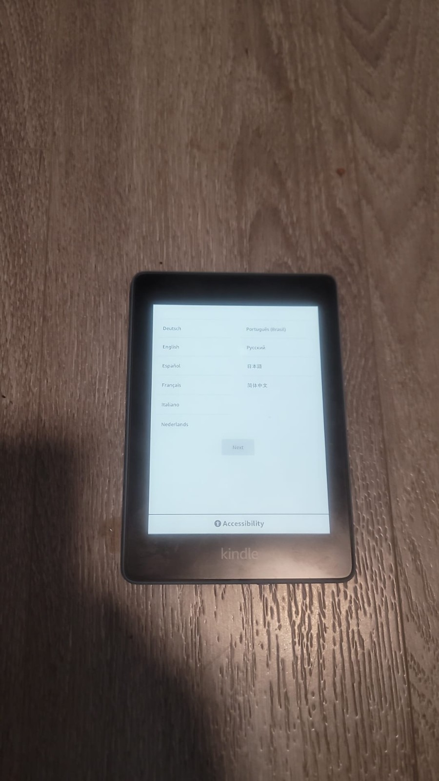 Kindle Paperwhite Reader, 6" Screen, Model PQ94WIF, Blue,  Working W/Charger