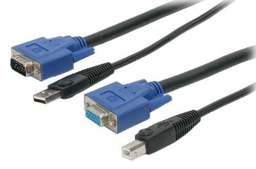 StarTech.com 15 ft 2-in-1 Universal USB KVM Cable (SVUSB2N1_15)