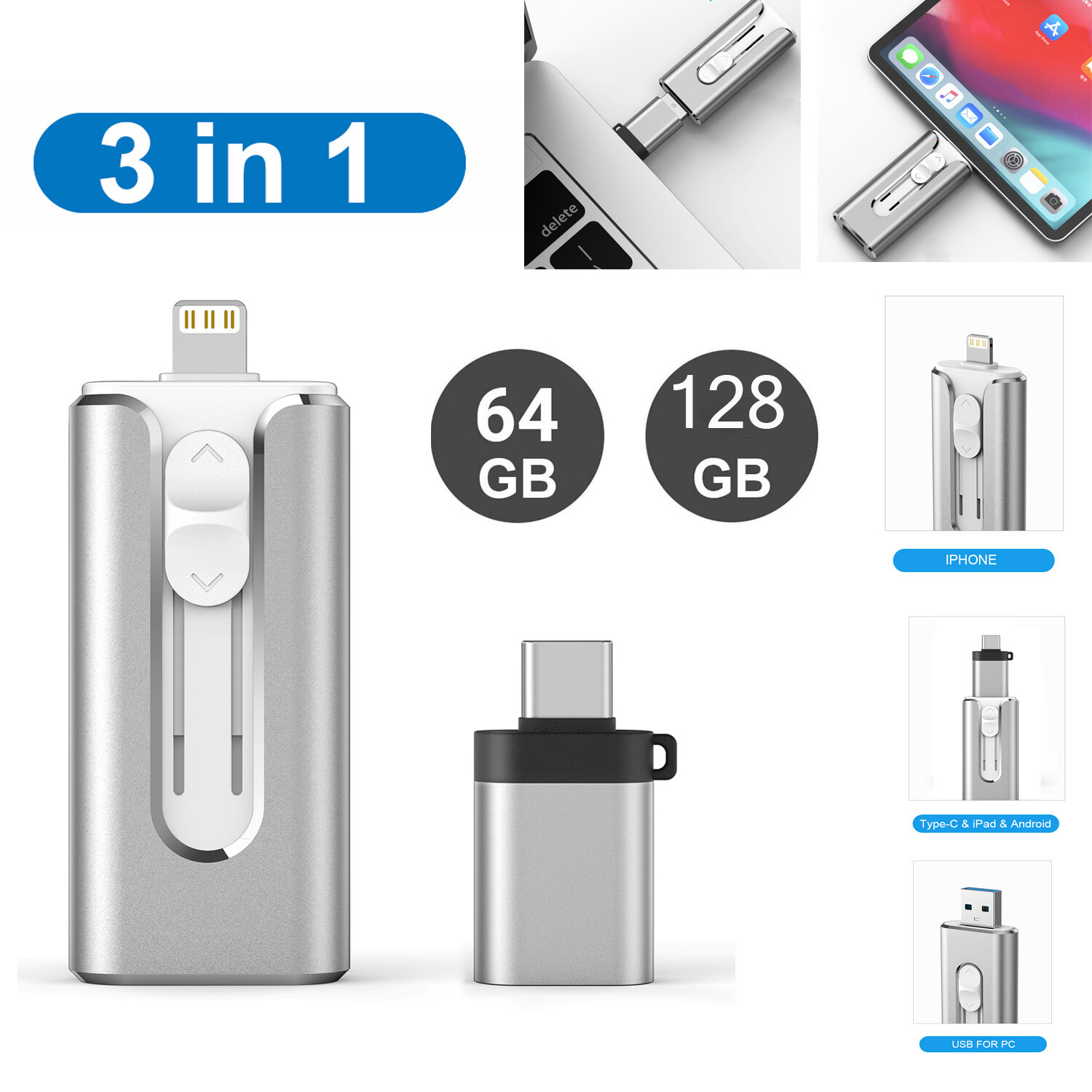 Kootion USB3.0 2 in 1 Type-C 32GB 64GB 128GB High Speed Flash Drive Memory Stick