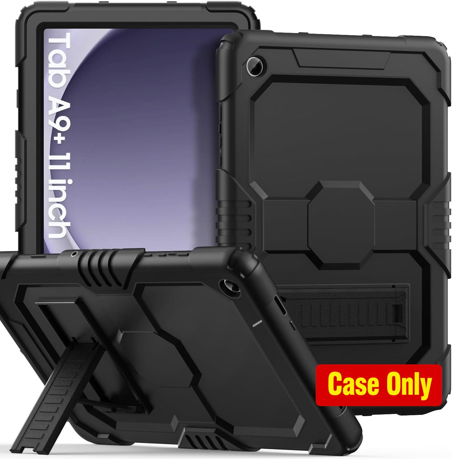 Rugged Heavy Duty Case for 11" Samsung Galaxy Tab A9+/ A9 Plus 2023, Hot Pink