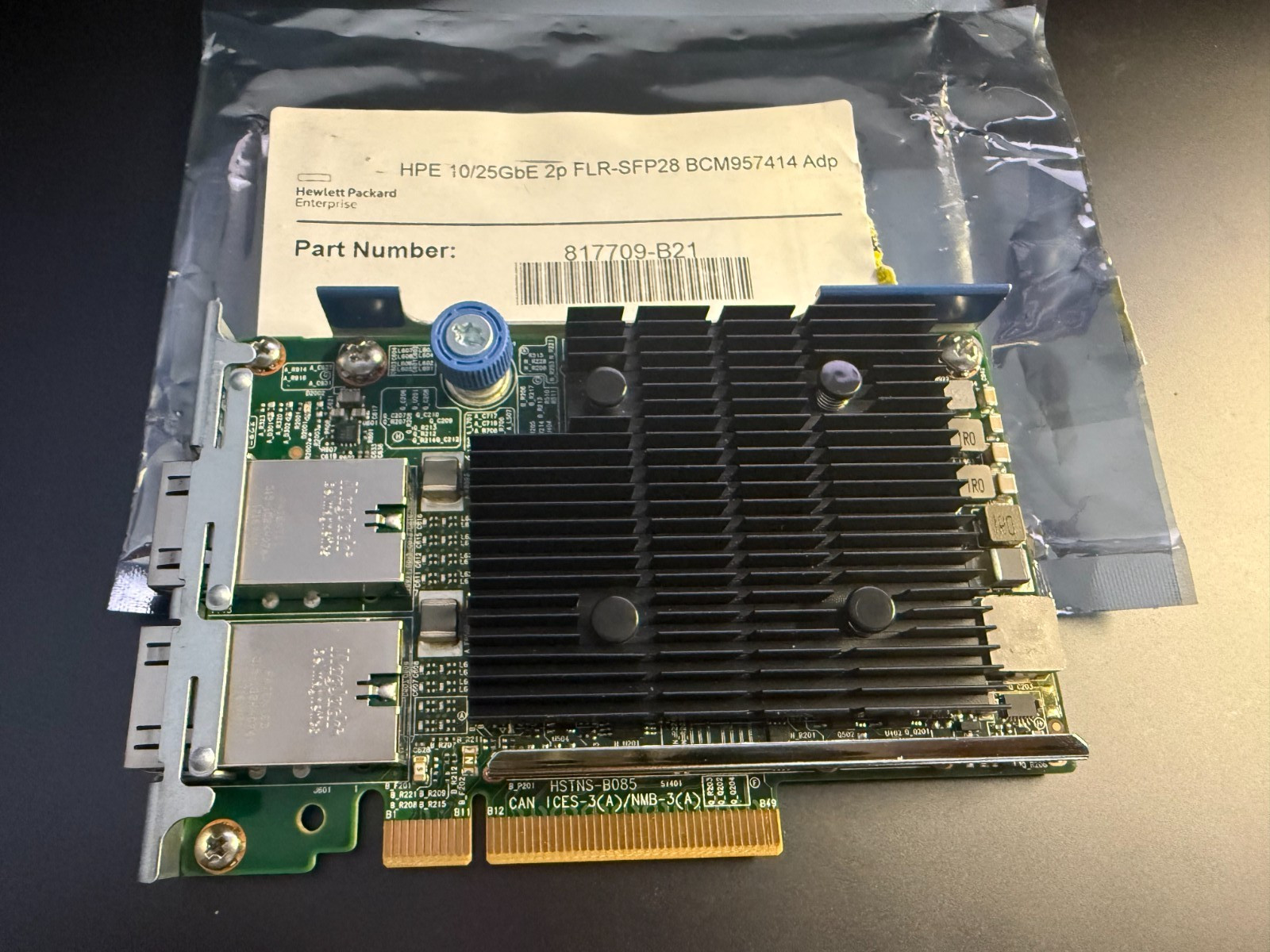 HPE Ethernet 10GB 2-Port 535FLR-T Adapter 854177-001 817719-001 817721-B21