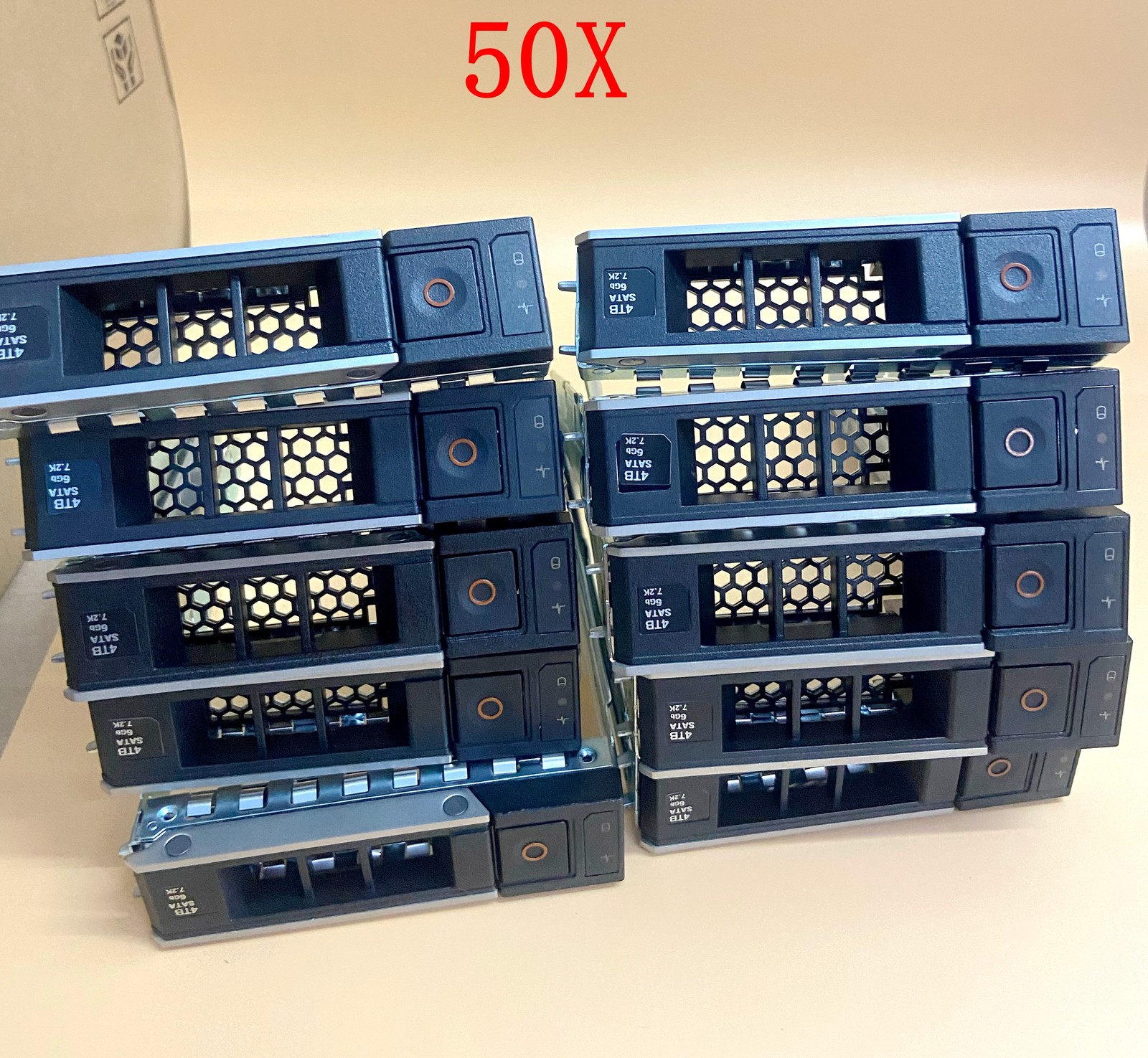 Lot 50 WH5D2 Y796F X7K8W G14 Dell 3.5 SAS SATA HDD Caddy Tray R740 R740xd