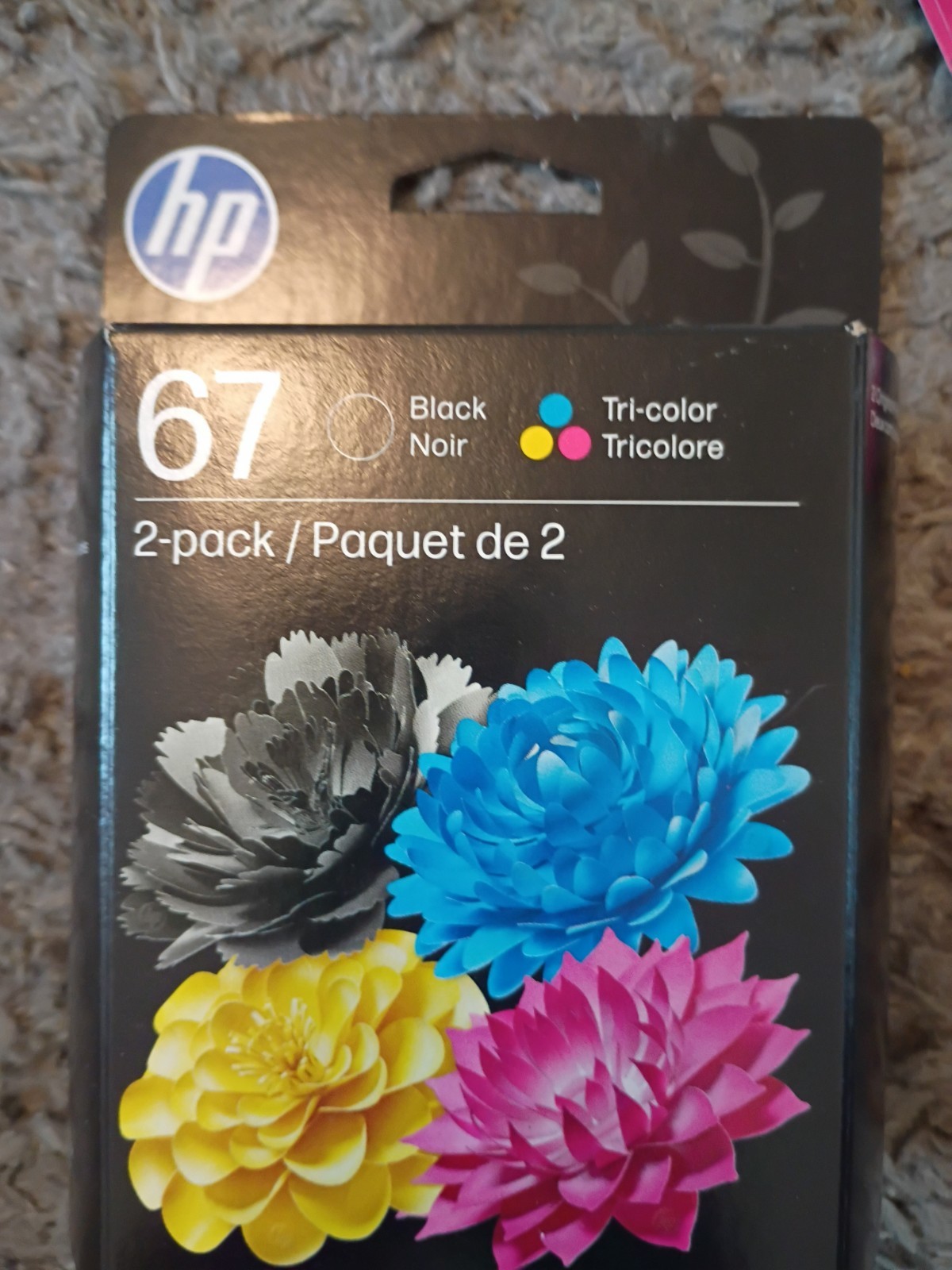 HP 67 2-pack Black/Tri-color Original Ink Cartridges Exp 2027+