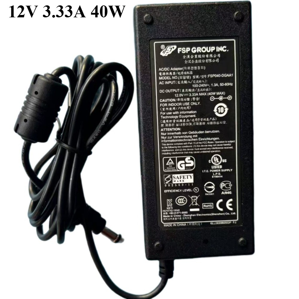 Genuine FSP 12V 3.33A 40W Charger FSP040-DGAA1 Power Supply AC Adapter