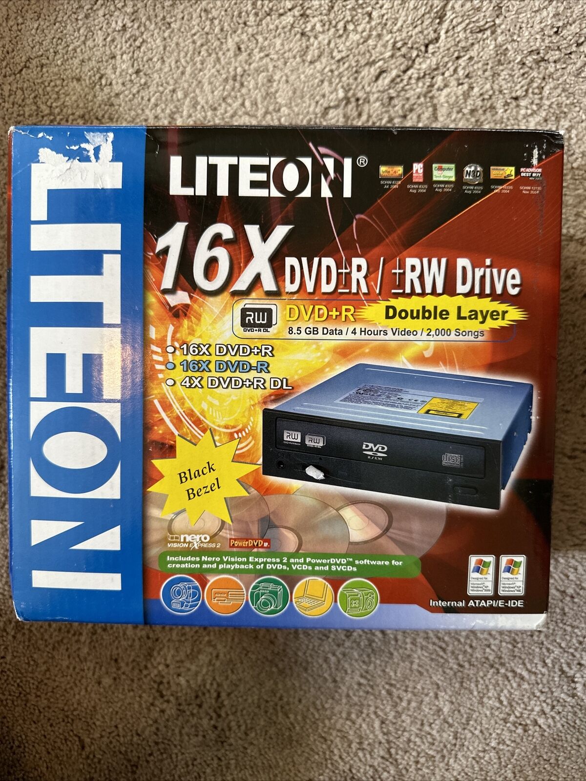 LITEON 16x DVD+R / +RW Drive DL Model SOHW-1673S06C Rewriter DVD / CD