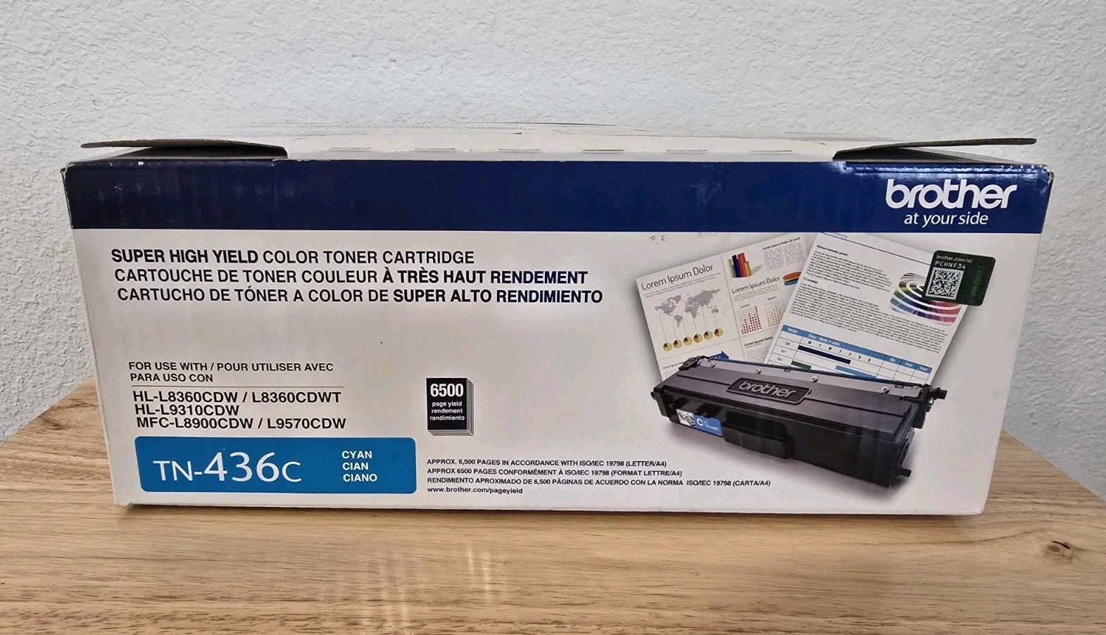 Genuine Brother TN-436C Cyan Super High Yield Toner TN-436 - New OEM Sealed