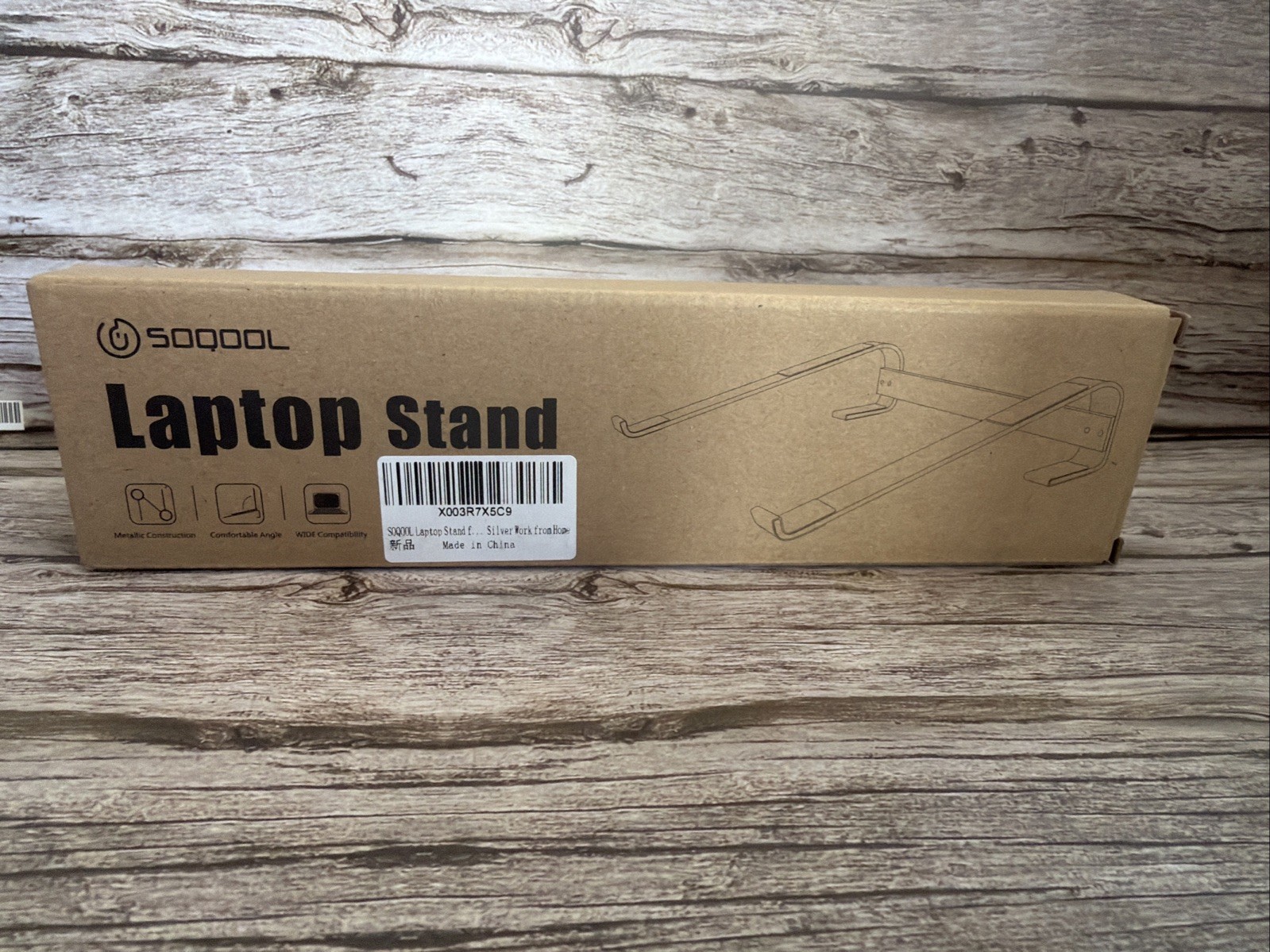 Soqool Laptop Stand - Fits All 12”-17” Laptops