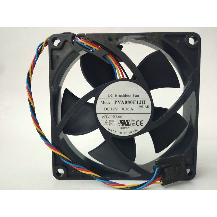 For FOXCONN PVA080F12H 12V 0.36A 8020 725Y7 for DELL OptiPlex990 Cooling fan