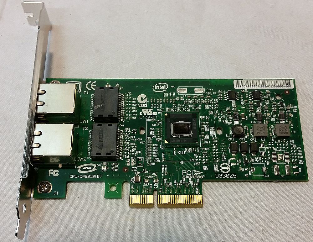 INTEL EXPI9402PTBLK PRO/1000 PT Dual Port Gigabit AS IS Parts NON WORKING