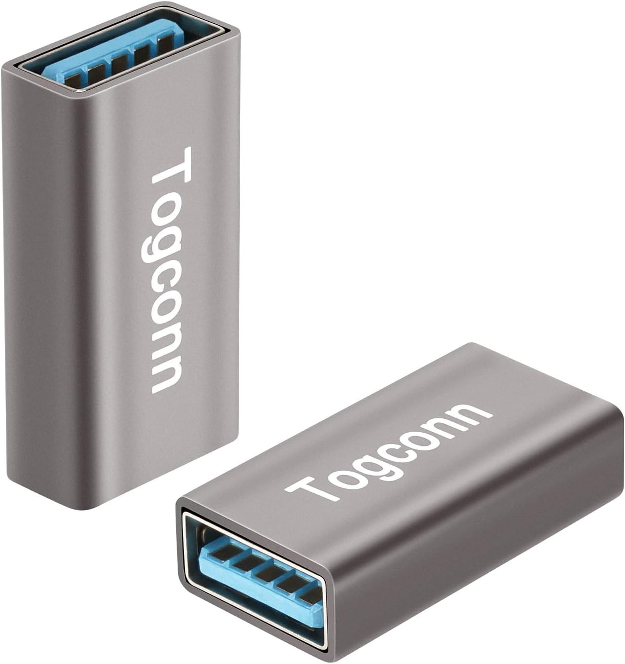 USB Coupler 2 Pack, Aluminum Shell USB 3.0 Type-A Female to Female Extension