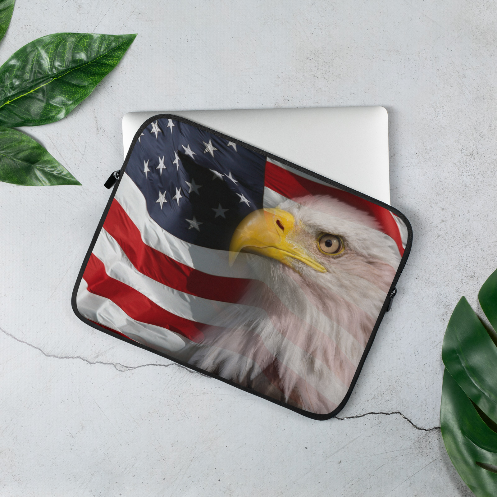 American Flag Patriotic Laptop Sleeve - Macbook
