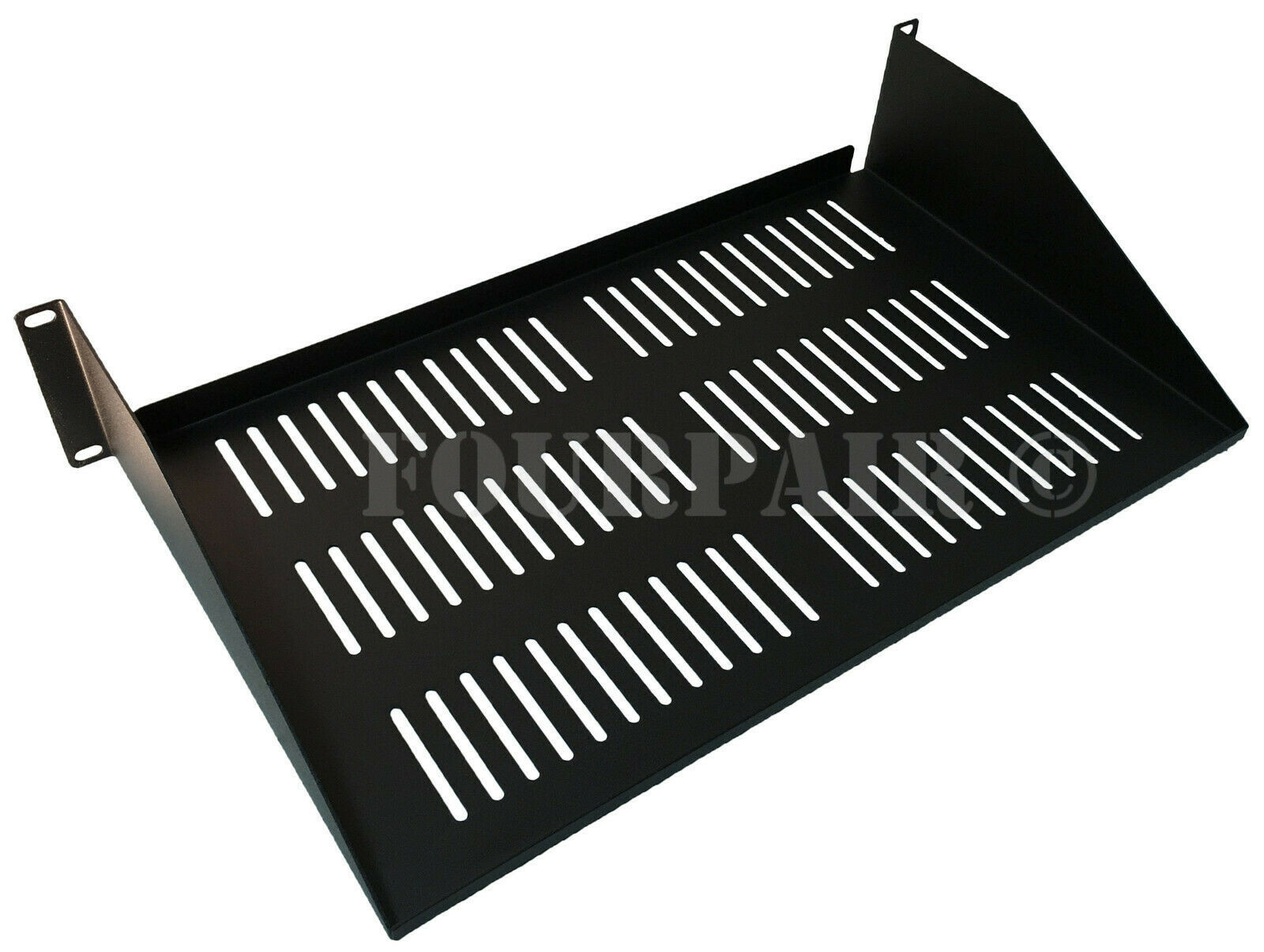 2 Space Cantilever Keyboard Server Data Rack Mount Shelf 19" 2U 10" Deep Vented