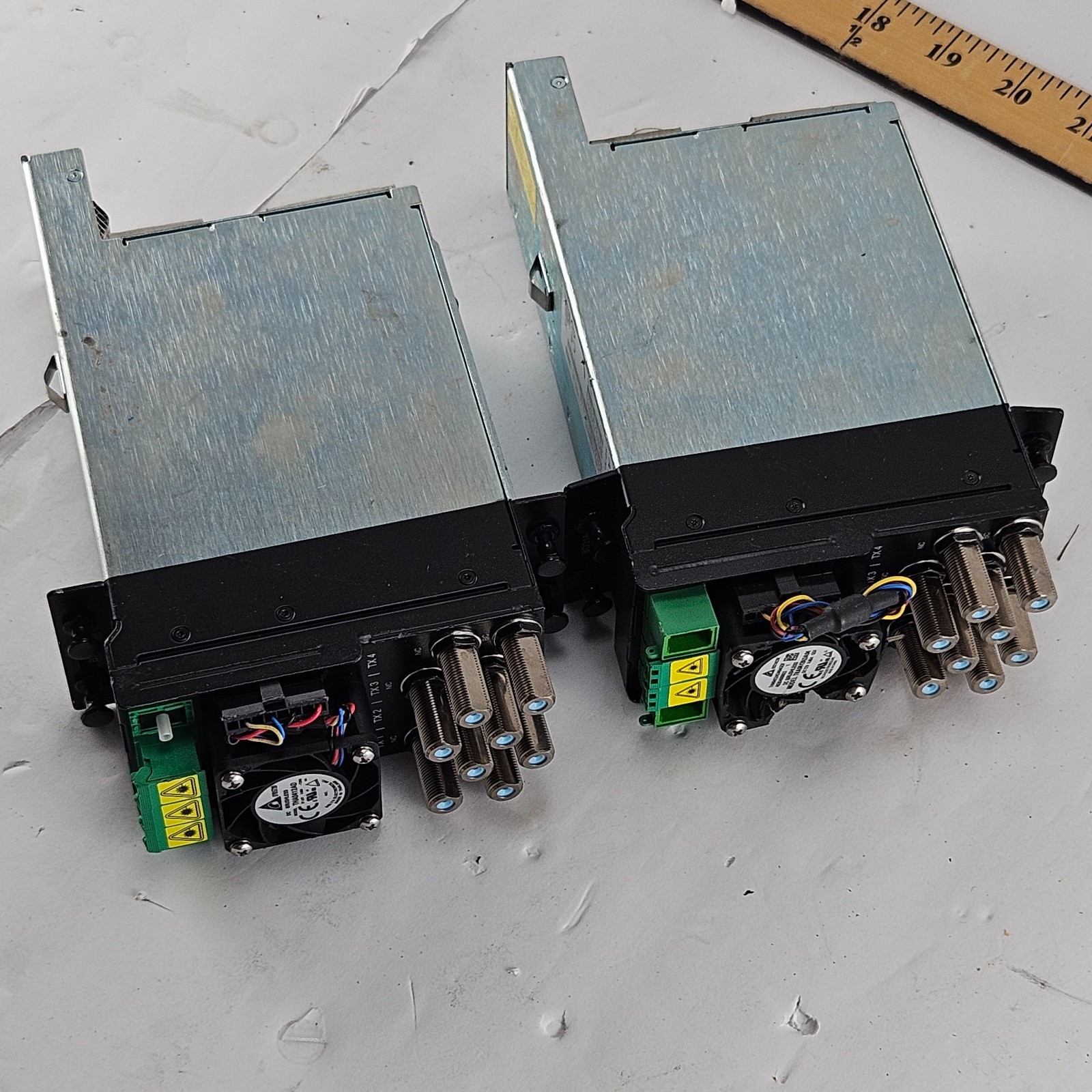 LOT OF 2 C-COR ARRIS Fiber Optic CATV Modules SC/APC Coax Parts Repair