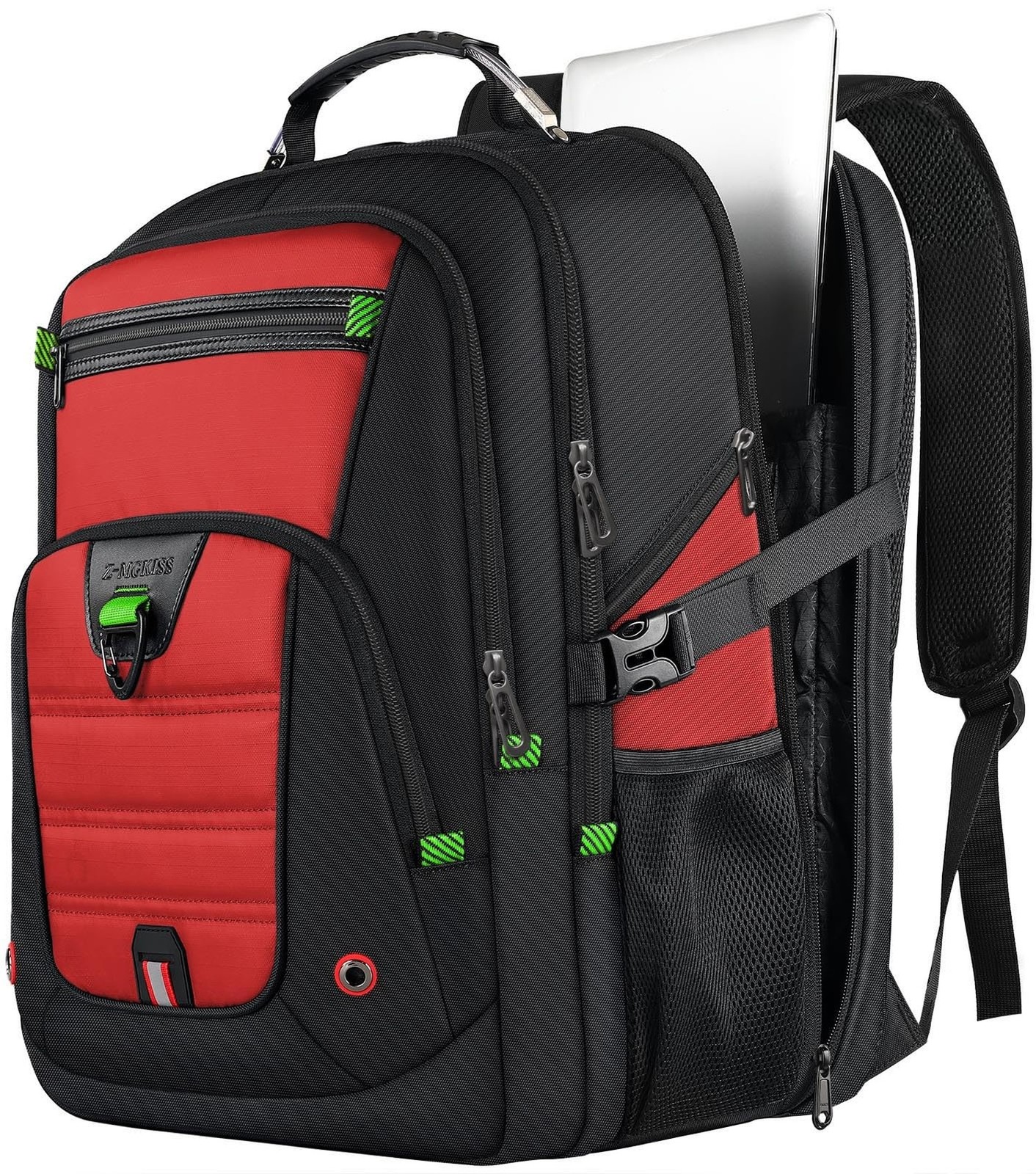 Z-MGKISS 52L Extra Large Travel Backpack for Men&Women, Fit 17.3" Laptops Red