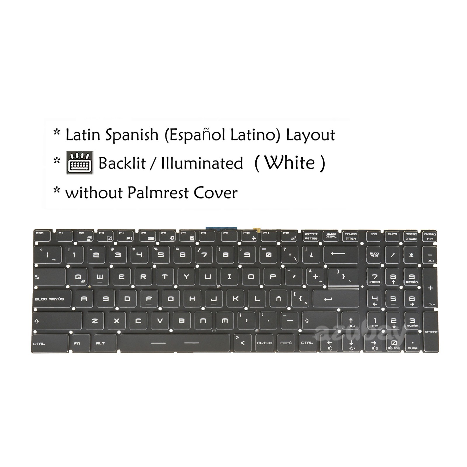 Teclado Español / LA For MSI MS-17F1 MS-17F2 MS-17F3 MS-17F4 MS-17FK Backlit