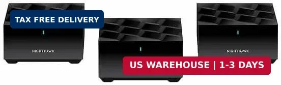 Netgear Nighthawk AX3000 WiFi 6 Mesh System MK73 Router 2 Satellites Refurbished