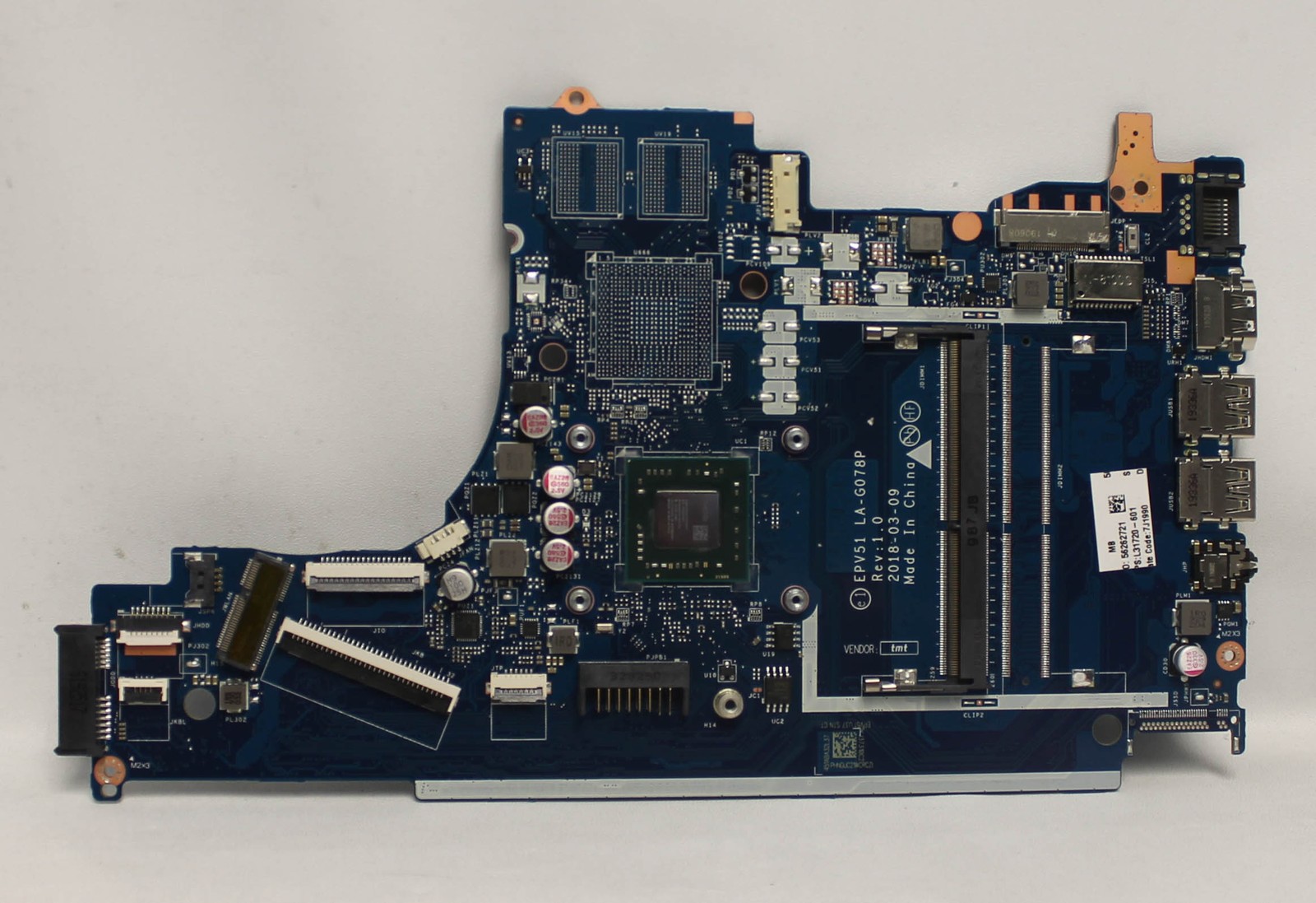 L31720-601 Hp Motherboard Amd A4-9125 2.3Ghz Win Stoney 15-Db0093Wm"GRADE A"