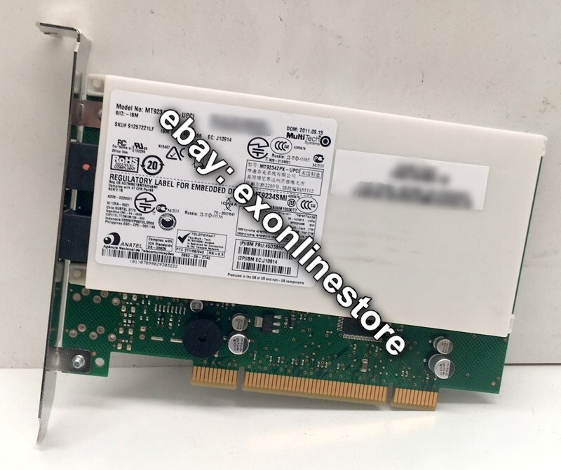 45D3866 - FRU IBM Multitech V.92 Internal PCI Modem Adapter Lenovo Used