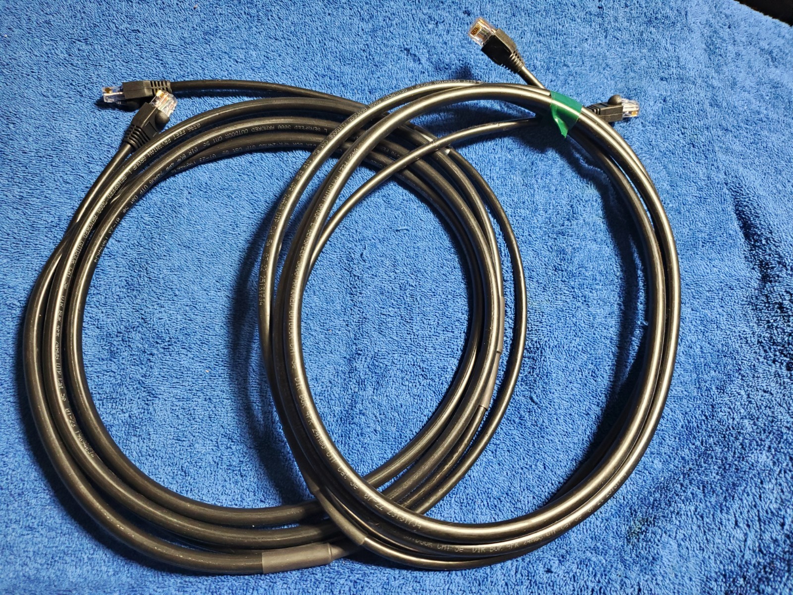 Prysmian GenSpeed 5000 Cat5e Armored Outdoor Direct Burial Cable 10ft 2pk NEW/OB